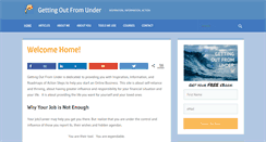 Desktop Screenshot of gettingoutfromunder.com