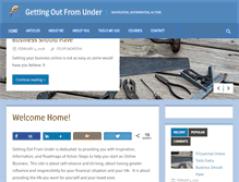 Tablet Screenshot of gettingoutfromunder.com